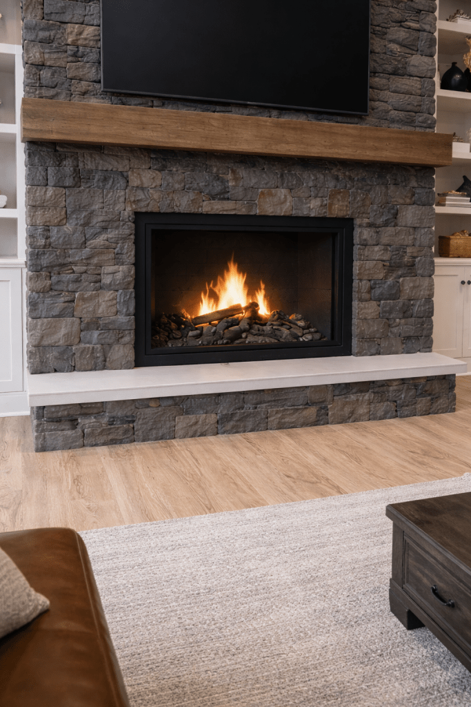 living room fireplace